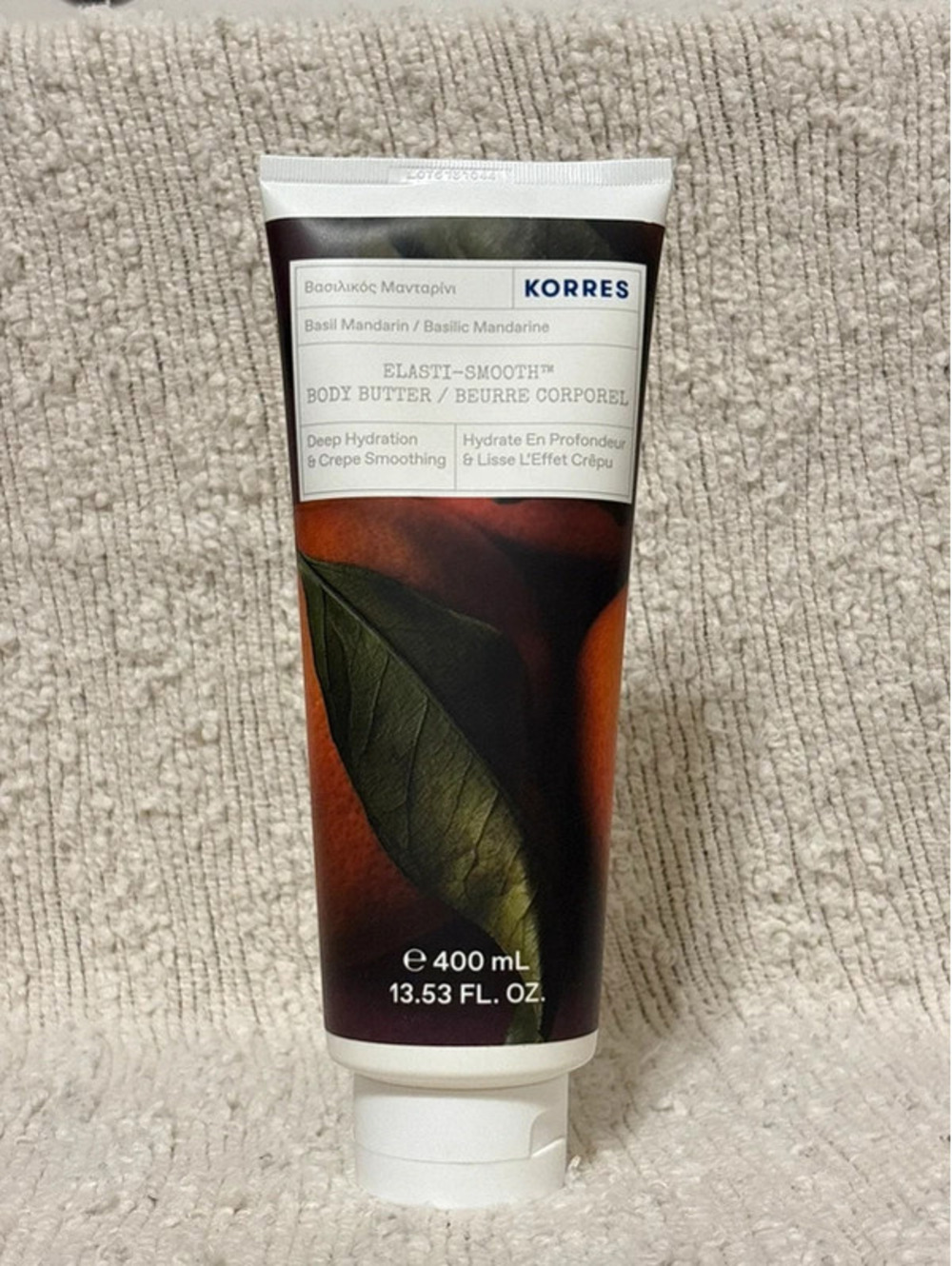 Korres Elasti-Smooth Mega Size Body Butter, Basil Mandarin 13.53 oz